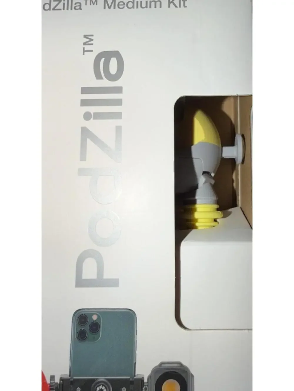 PodZilla Medium Kit, Flexible Tripod with GripTight 360 Phone Mount Yellow